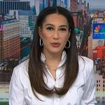 Morgan’s white elastic waist shirt on NBC News Daily