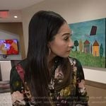 Morgan’s floral belted shirtdress on NBC News Daily