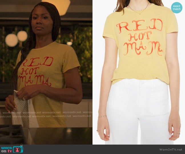 Mother The Sinful Graphic Tee worn by Jax Stewart (Emayatzy Corinealdi) on Reasonable Doubt