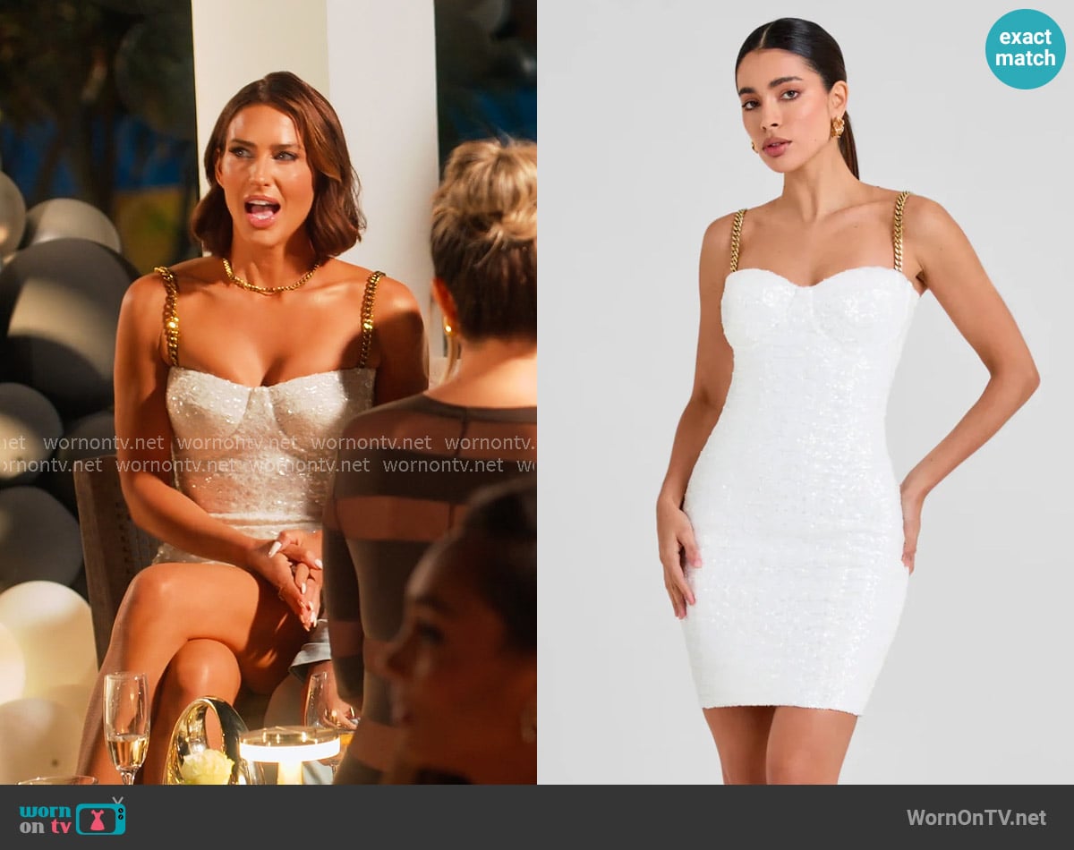 Nadine Merabi Lara Dress worn by Polly Brindle (Polly Brindle) on Selling the OC