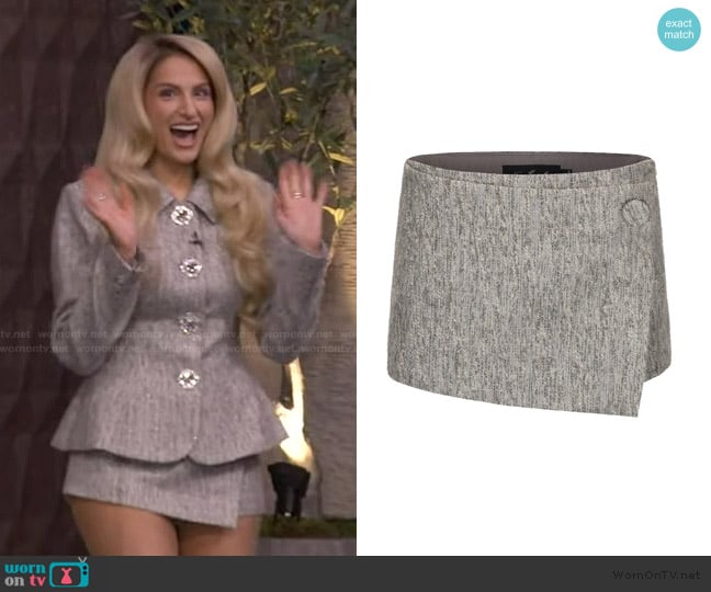 Nana Jacqueline Francesca Mini Skirt worn by Meghan Trainor on Live with Kelly and Mark
