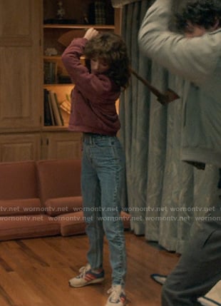 Nancy’s striped sneakers on Stranger Things