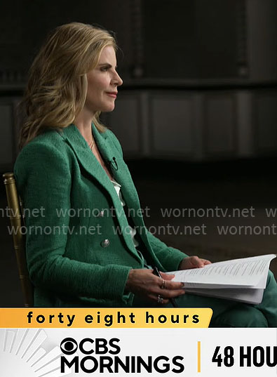 Natalie Morales' green blazer on CBS Mornings