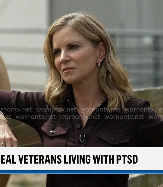 Natalie's brown top on CBS Mornings