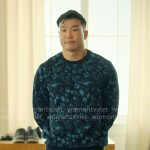 Nicholas’s blue leopard print sweater on Loot