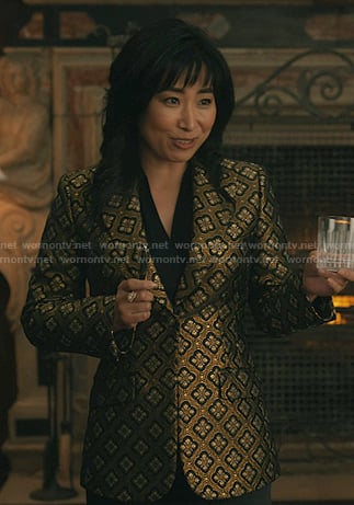 Nell’s Jacquard blazer on Elsbeth