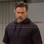 Nick’s short sleeve hoodie on The Young and the Restless