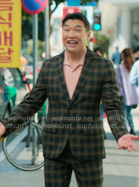 Nicholas's plaid suit on Loot