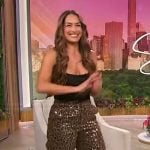 Nikki Bella’s leopard sequin pants on Sherri