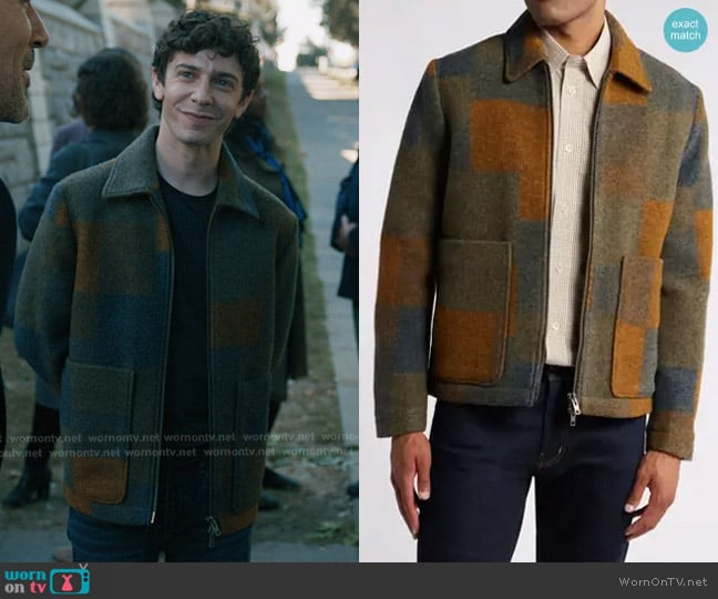 NN07 Gael 8267 Checkered Jacket worn by Teddy Tascioni (Ben Levi Ross) on Elsbeth