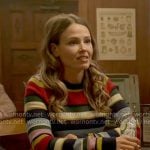 Novak’s multi colored striped sweater on Chicago Fire