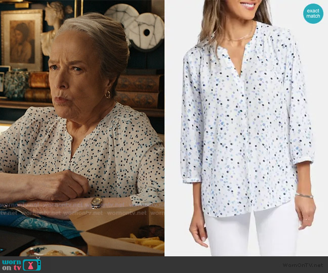 NYDJ Spotted Top worn by Madeline Matlock (Kathy Bates) on Matlock