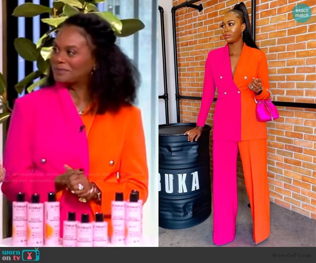 Olarsgrace Janelle Suit Set worn by Tabitha Brown on The View
