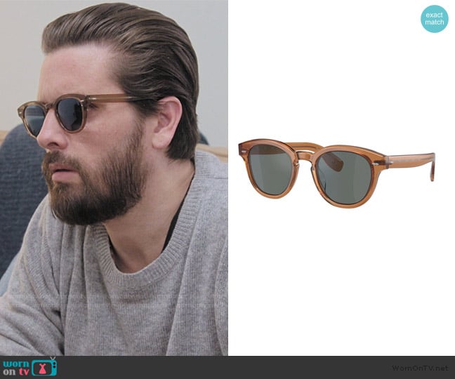 Oliver Peoples Cary Grant SunOV5413SU worn by (Scott Disick) on The Kardashians