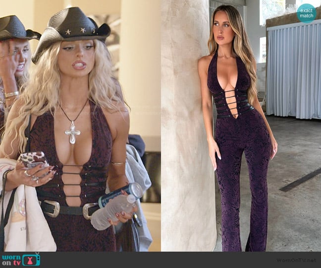 Outcast Sawyer Jumpsuit worn by Miranda McWhorter on The Secret Lives of Mormon Wives