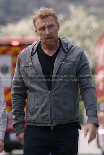 Owen’s grey jacket on Greys Anatomy