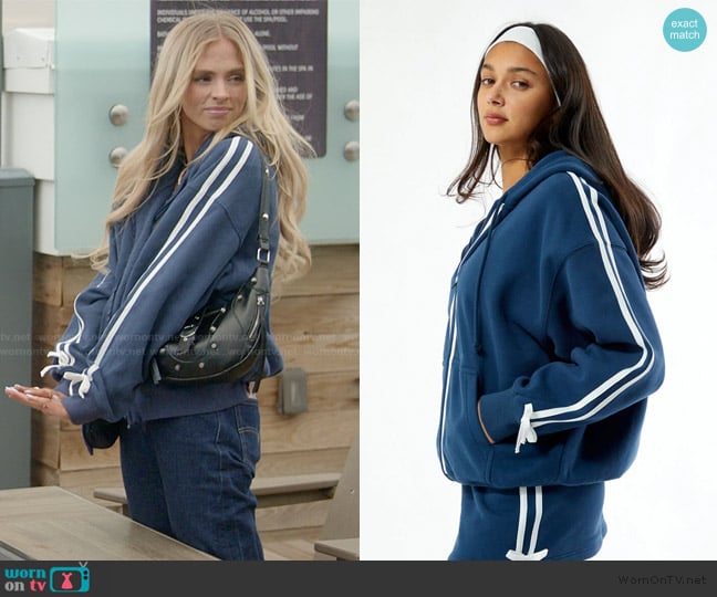Pacsun Bow Full Zip Hoodie worn by Miranda McWhorter on The Secret Lives of Mormon Wives