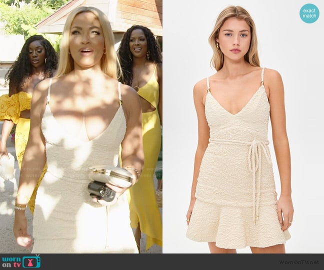 PatBo Papillon Jacquard Mini Dress worn by Gizelle Bryant on The Real Housewives of Potomac