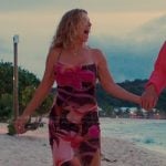 Peg’s floral print maxi dress on The Golden Bachelor