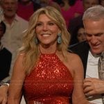 Peggy’s orange sequin dress on The Golden Bachelor