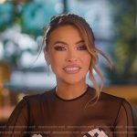 Chrishell’s pink print confessional corset on Selling Sunset