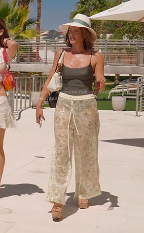 Polly’s sequin wide leg pants on Selling the OC
