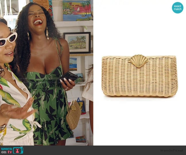 Poolside Bags The Classica Clutch worn by Stacey Rusch on The Real Housewives of Potomac