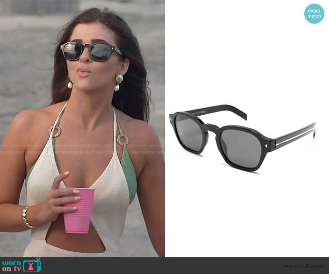 Prada Willow geometric-frame sunglasses worn by Audrey Pratt on Southern Charm
