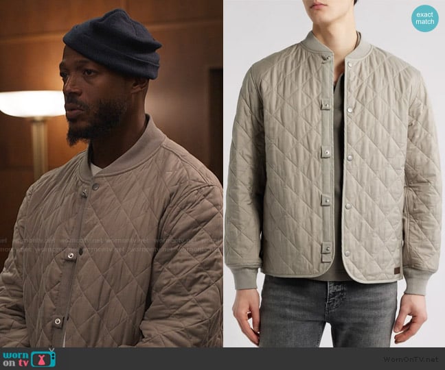Rag and Bone Focus Quilted Cotton Blend Liner Jacket worn by Lou (Marlon Wayans) on Bel-Air