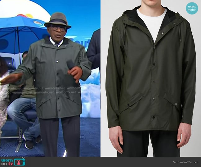 Rains Matte Shell Jacket worn by Al Roker on Today