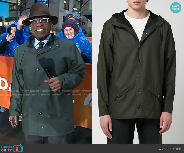 Rains Matte Shell Jacket worn by Al Roker on Today