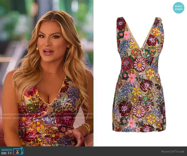 Fiona’s sequin floral confessional dress on Selling the OC