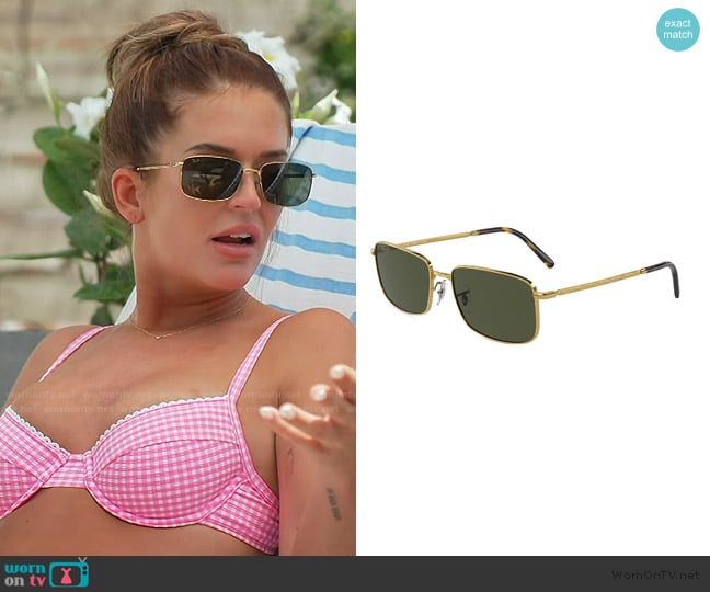 Ray Ban Unisex Polarized Sunglasses worn by Salley Carson on Southern Charm