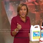 Robin’s red polo midi dress on Good Morning America