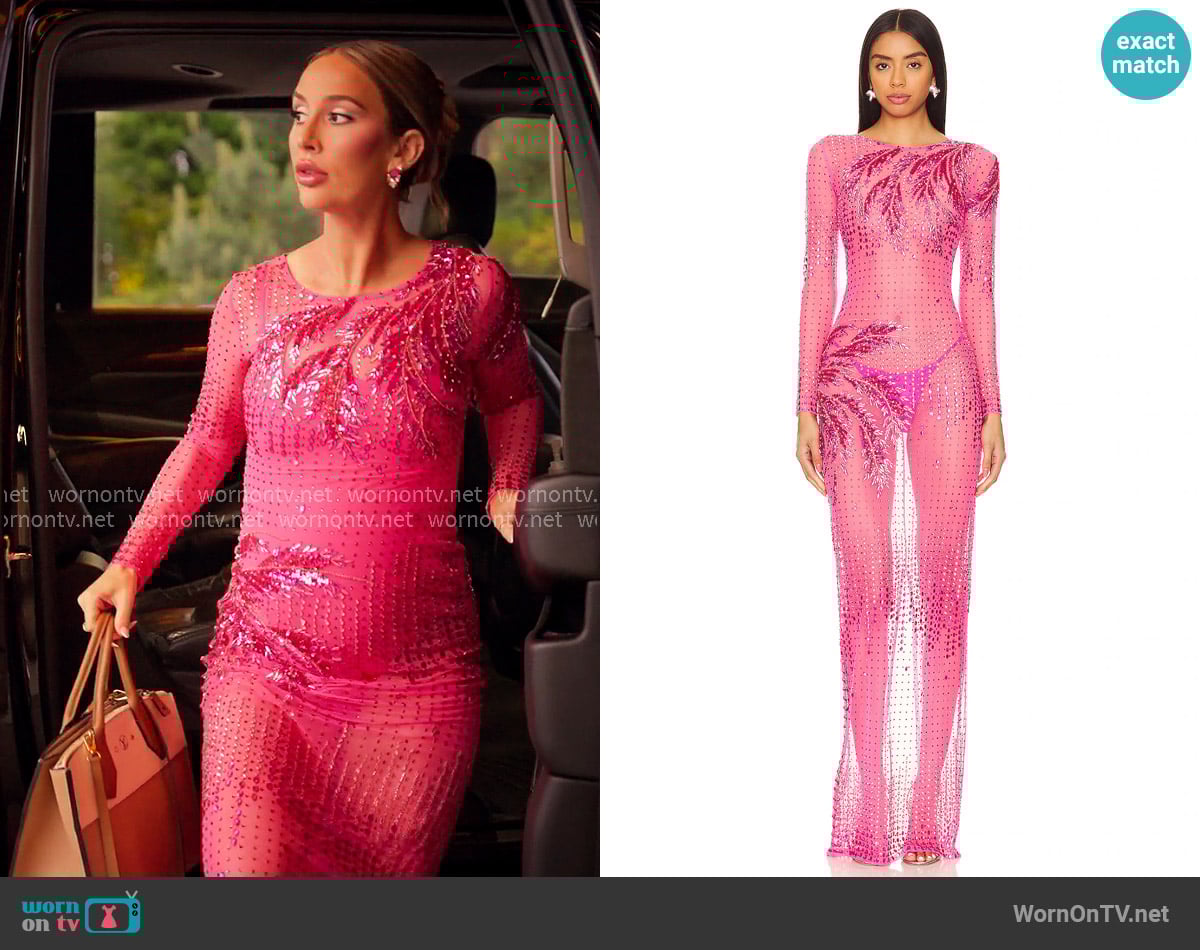 Retrofete Sammy Dress in Ultra Pink worn by Ashtyn Zerboni (Ashtyn Zerboni) on Selling the OC