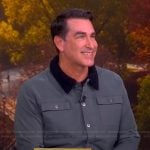 Rob Riggle’s denim jacket with sherpa collar on The View