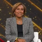 Robin’s grey suit on Good Morning America