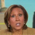 Robin’s white pendant chain necklace on Good Morning America