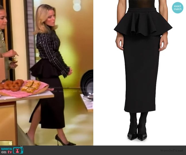 Sara’s black peplum skirt on The View Sara’s black peplum skirt on The View