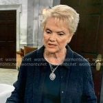 Ronnie’s green textured shirt on General Hospital