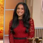 Marion Scotto’s red lace dress on Sherri