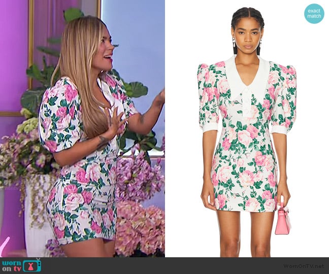 Rowen Rose Sable Mini Polo Dress worn by Karol g on The Drew Barrymore Show