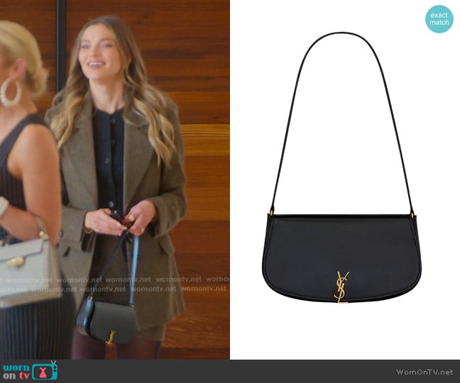 Saint Laurent Mini Voltaire in Box Shoulder Bag worn by Alanna Gold on Selling Sunset