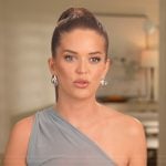 Salley’s gray one shoulder confessional top on Southern Charm