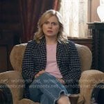 Sam’s checked tweed blazer on Ghosts