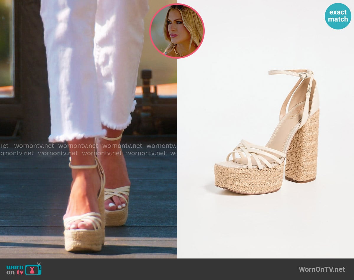 Sam Edelman Kade Espadrille Sandals worn by Fiona Belle (Fiona Belle) on Selling the OC