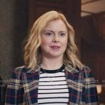 Sam’s striped top and plaid blazer on Ghosts