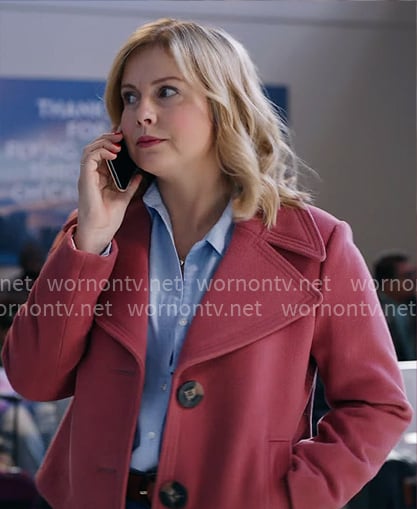 Sam’s pink jacket on Ghosts