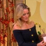 Sara’s blue pinstripe vest on The View