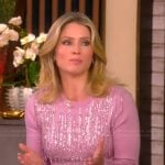 Sara’s pink fringe sweater on The View